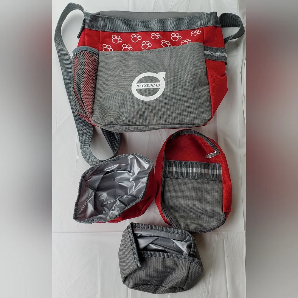 Volvo Pet Accessory Water Food Treat Travel Carry Bag - EUC
